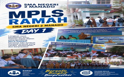 Hari Pertama Sekolah: SMAN 2 Manado Sambut Siswa Baru Melalui MPLS Ramah dan Ajakan Bermimpi Besar